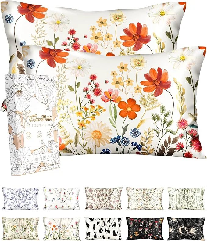 Top-Quality Miss Adola 2 Pack Silk Pillowcase Versatile