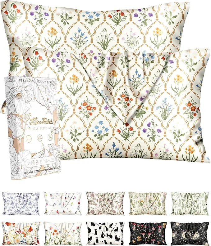 Contemporary Miss Adola 2 Pack Silk Pillowcase Fine Crafted