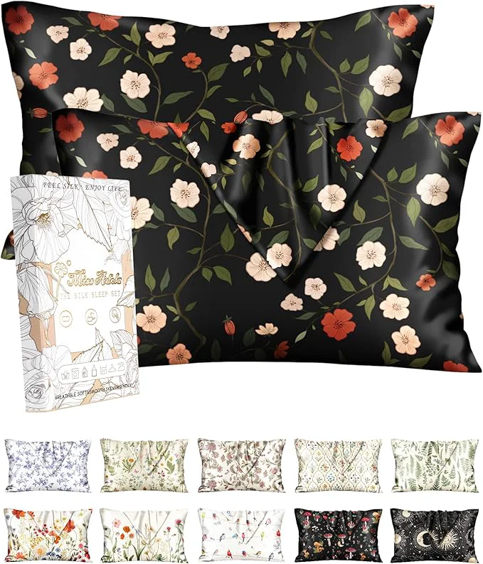 Easy-to-Use Miss Adola 2 Pack Silk Pillowcase Contemporary