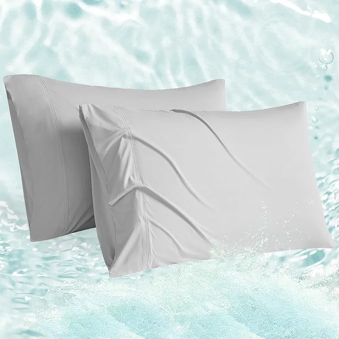Artisan Accuratex Cooling Pillow Cases King Size Set of 2 Envelope Soft Breathable Casual