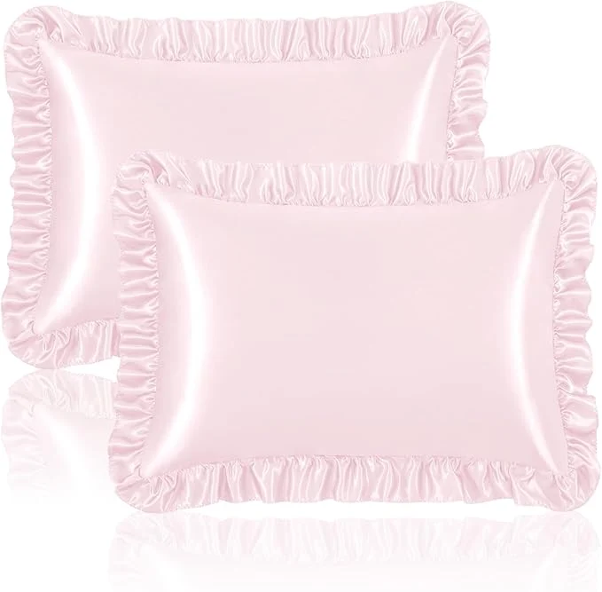 Dependable Homiest Ruffle Satin Pillowcase Relaxed