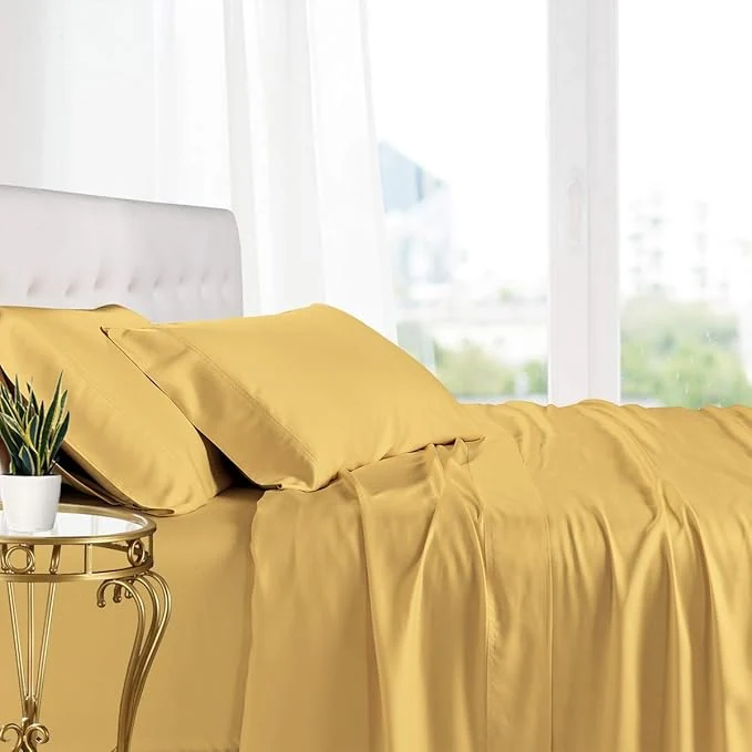 Clean Royal Hotel Bedding Natural Viscose Made from Bamboo Sheets Soft Cooling Innovative