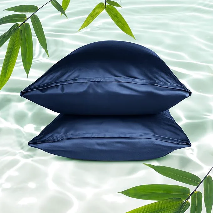 Sophisticated Bare Home Rayon Made from Bamboo Luxury Standard Size Set of 2 Cooling Enhanced