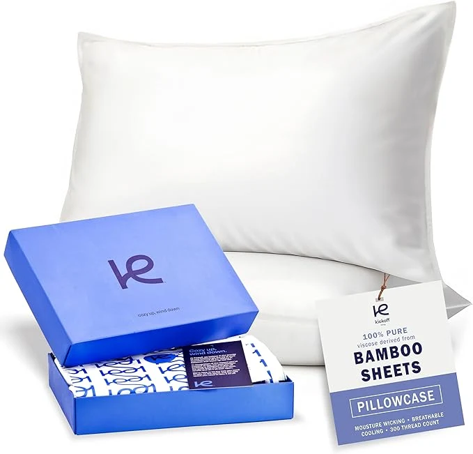 Contemporary Kickoff Viscose Bamboo Pillowcase Organic Hidden Zippered Viscose Bamboo Soft