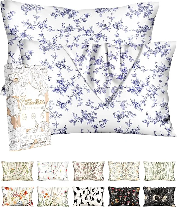 Innovative Miss Adola 2 Pack Silk Pillowcase Green