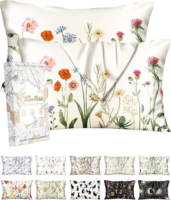 Traditional Miss Adola 2 Pack Silk Pillowcase Carefully Designed
