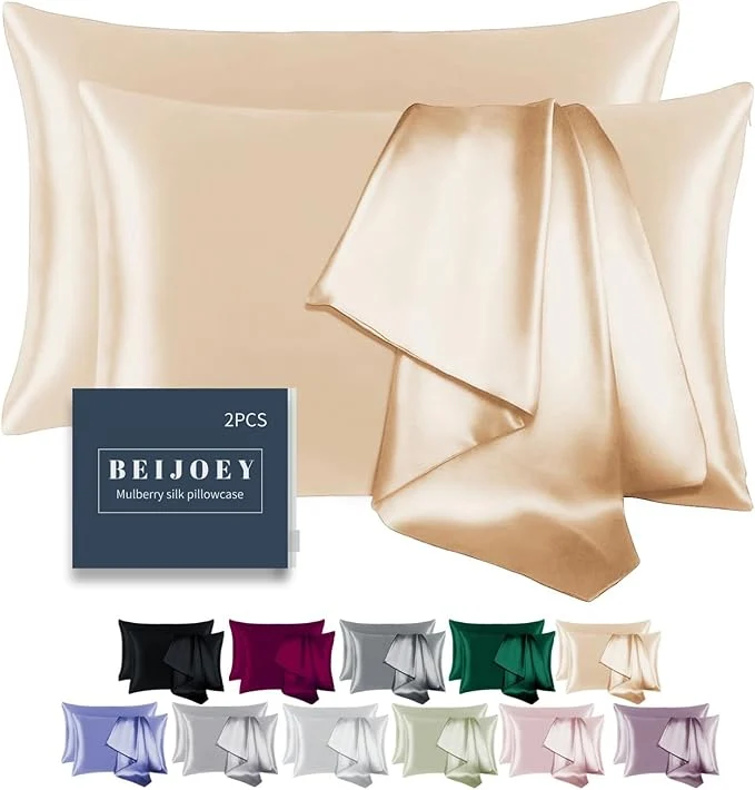 Casual Mulberry Silk Pillowcase Set of 2 Convenient