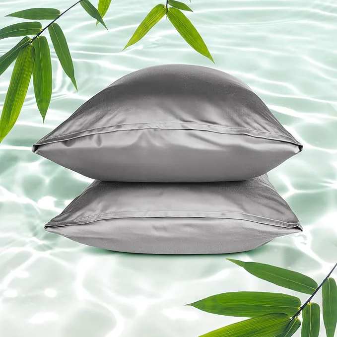 Original Bare Home Rayon Made from Bamboo Luxury Queen Size Set of 2 Cooling Exclusive