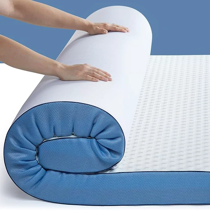 Contemporary PERLECARE 3 Inch Firm Mattress Topper Queen Cooling Gel-Infused Bamboo Trusted