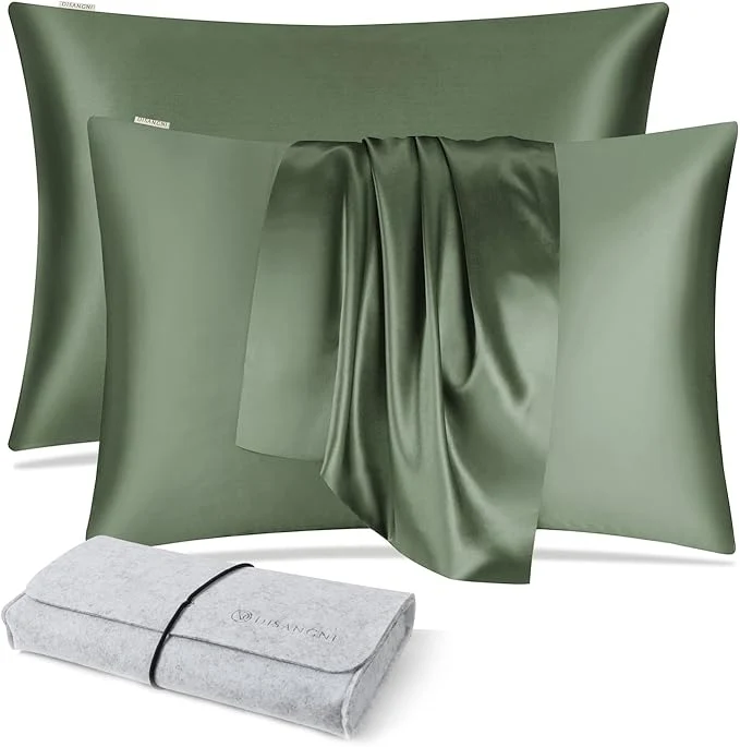 Clean DISANGNI Silk Pillow Cases 2 Packfor Hair and Skin Secure