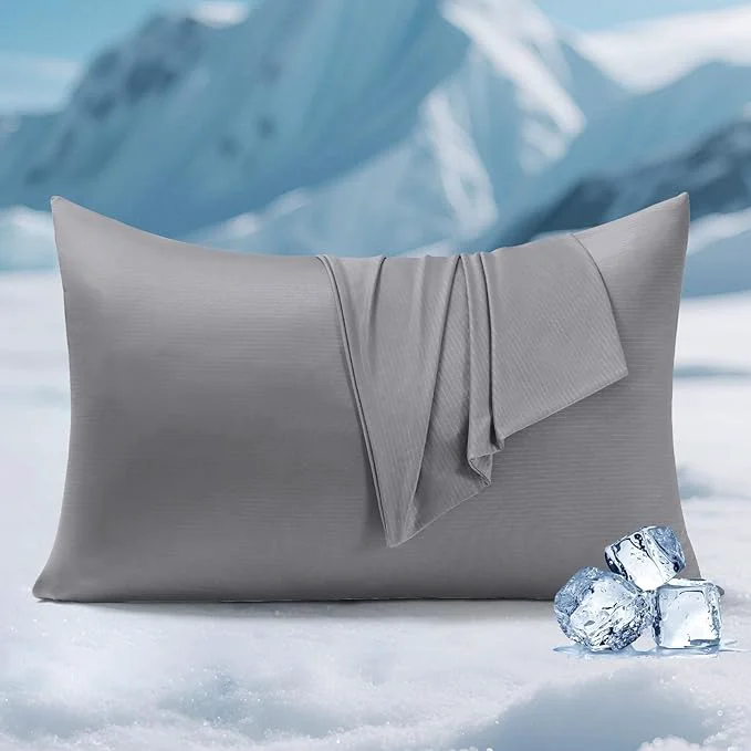 Long-Lasting Elegear Cooling Pillow Cases for Hot Sleepers Soft Silky Pillowcases for Hair Enhanced