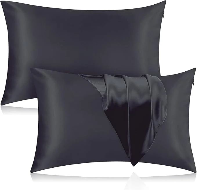 Minimalist Silk Pillowcase for Hair and Skin 2 Pack Mulberry Silk Pillowcase 25 Momme Soft