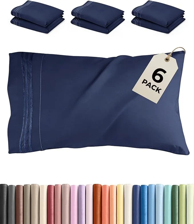 Classic Queen Pillow Cases Set of 6 Next-Generation