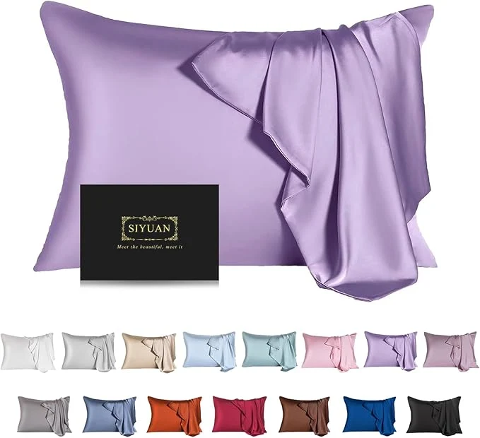 Comfortable Mulberry Silk Pillowcase for Hair and Skin King Size Cooling Silk Pillow Case Secure