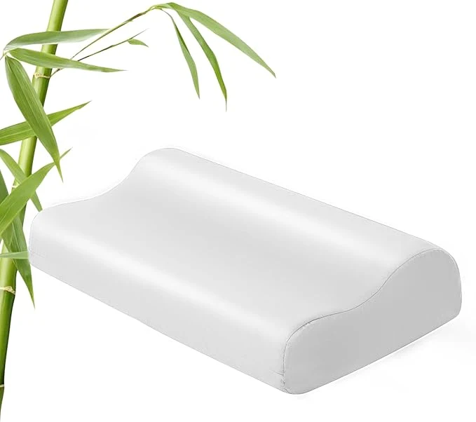Breathable Cooling Contour Pillowcase- Rayon Derived from Bamboo Contour Cervical Neck Sophisticated