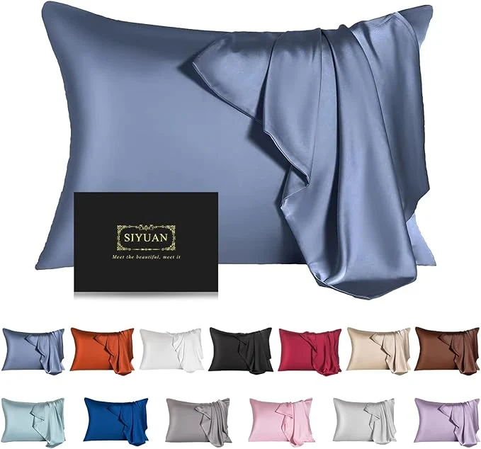 Eco-Friendly Mulberry Silk Pillowcase for Hair and Skin King Size Cooling Silk Pillow Case Natural