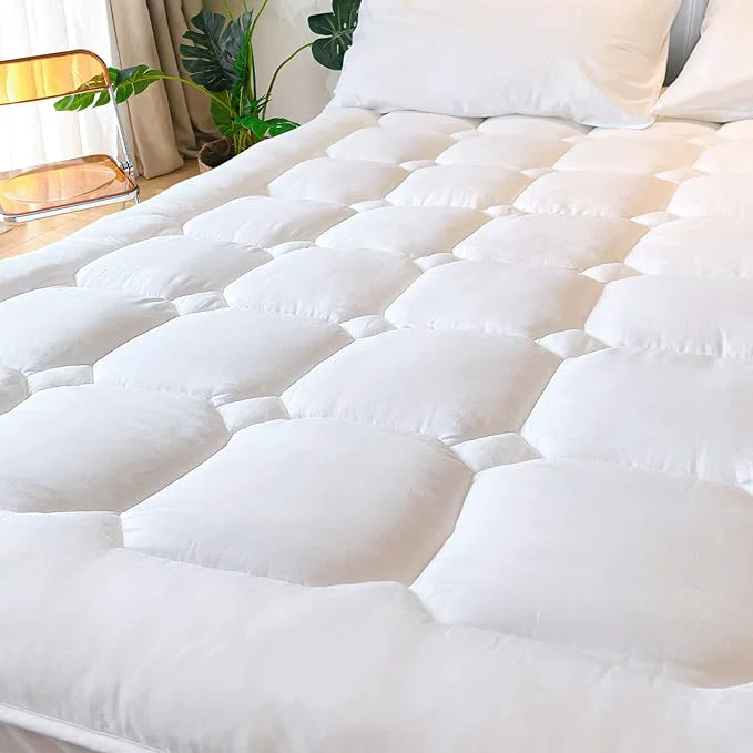 Unique UNILIBRA Cal King Size Mattress Pad Cooling Rayon from Bamboo Quilted Fitted Original