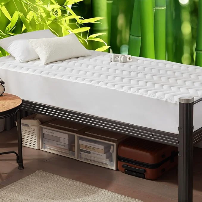 Specialty Unilibra Twin XL Size Waterproof Mattress Pad Rayon Made from Bamboo Quilted Durable