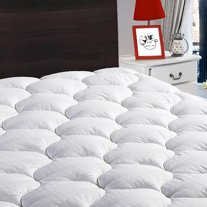 High-Grade LEISURE TOWN Olympic Queen Mattress Pad Cover Mattress Topper Cotton Top Pillow Modern