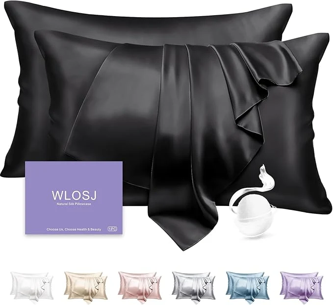 Classic Silk Pillow Cases 2 Pack King Size Mulberry Silk Pillowcase Set of 2 Next-Generation