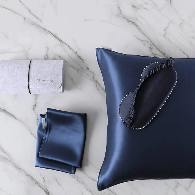Clean DISANGNI Silk Indulgence Set Premium 22 Momme Mulberry Silk Pillowcase Eye Carefully Designed