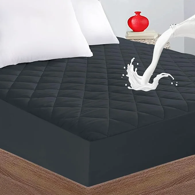 Dependable Quilted Fitted Cal King Mattress Pad Cover Waterproof Mattress Protector Smart