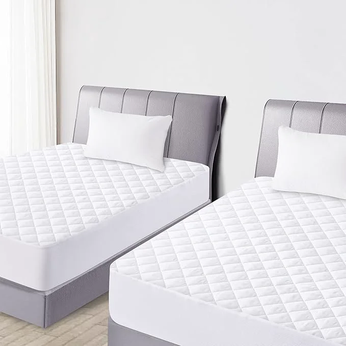 First-Class Quilted Fitted Twin Mattress Pad Cover Waterproof Mattress Protector Deep Optimized