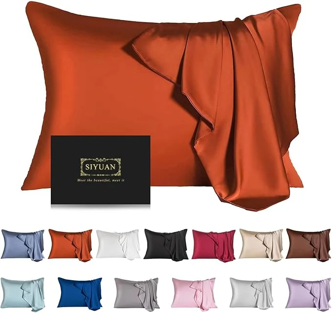 Comfortable Mulberry Silk Pillowcase for Hair and Skin Queen Size Cooling Silk Pillow Case Specialty