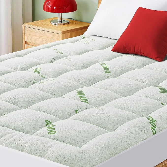 Easy-to-Use Mattress Pad Twin Size Cooling Pillow Top Mattress Topper Ultra Soft Viscose Convenient