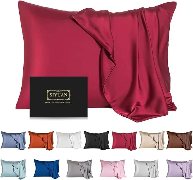 First-Class Mulberry Silk Pillowcase for Hair and Skin Queen Size Cooling Silk Pillow Case Artisan