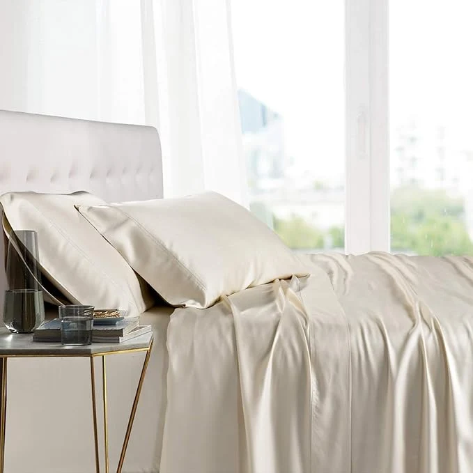Expertly Made Royal Hotel Bedding Natural Viscose Made from Bamboo Sheets Soft Cooling Selected