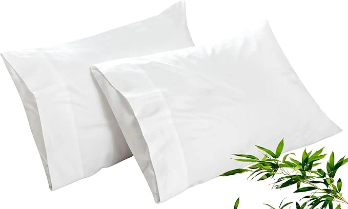 Luxury Royale Linens Cooling Pillow Cases Standard Size Set of 2- Rayon Derived Premium