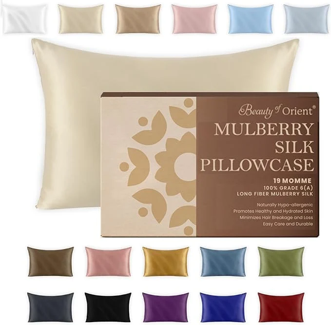 Breathable 19 Momme Premium Mulberry Silk Pillowcase Stylish