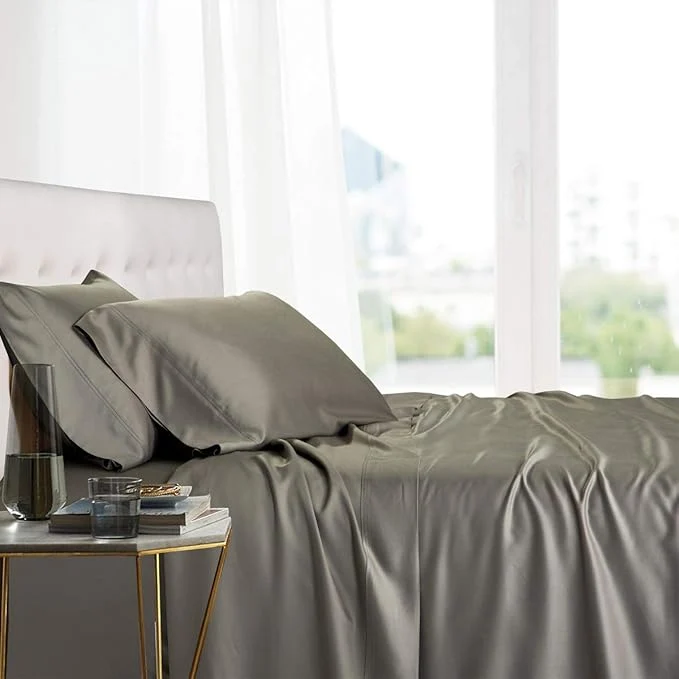 Superior Royal Hotel Bedding Natural Viscose Made from Bamboo Sheets Soft Cooling Eco-Friendly