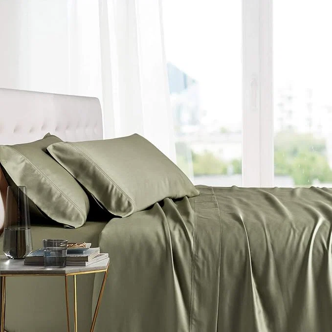 Relaxed Royal Hotel Bedding Natural Viscose Made from Bamboo Sheets Soft Cooling Fine Crafted