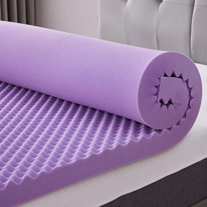 High-End SINWEEK 2 Inch Egg Crate Memory Foam Mattress Topper Twin Size Soft Mattress Next-Generation