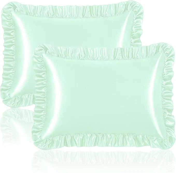 Original Design Homiest Ruffle Satin Pillowcase Recyclable