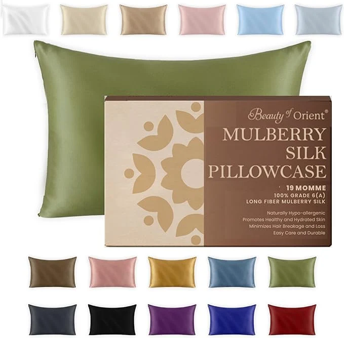 Professional 19 Momme Premium Mulberry Silk Pillowcase Expertly Made