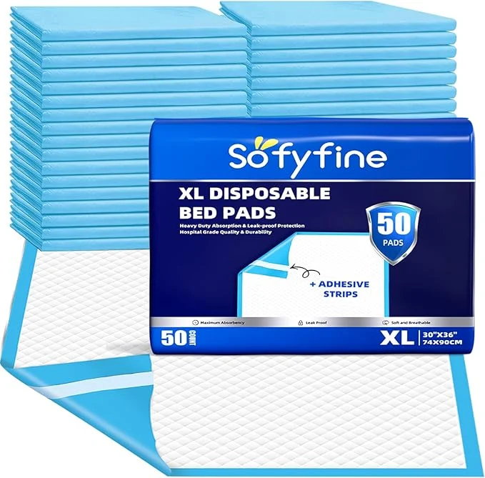 Fine SOFYFINE 100 Count Bed Pads 30 x36 Thicken Adults Incontinence Underpads Secure