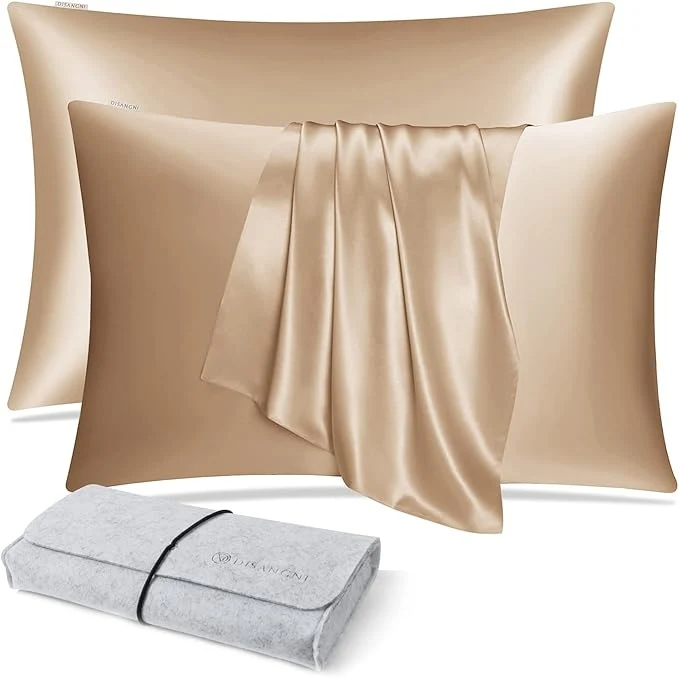 Solid DISANGNI Natural Mulberry Silk Pillow case Lightweight