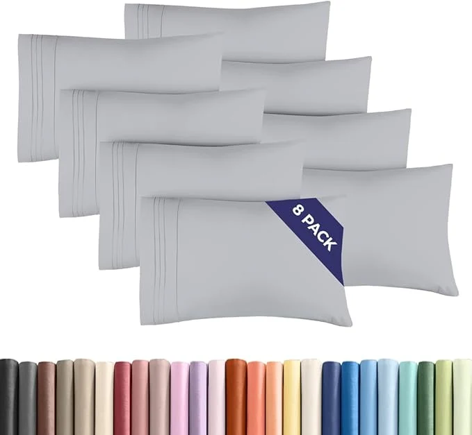 Excellent Standard Pillow Cases Set of 8 Responsible