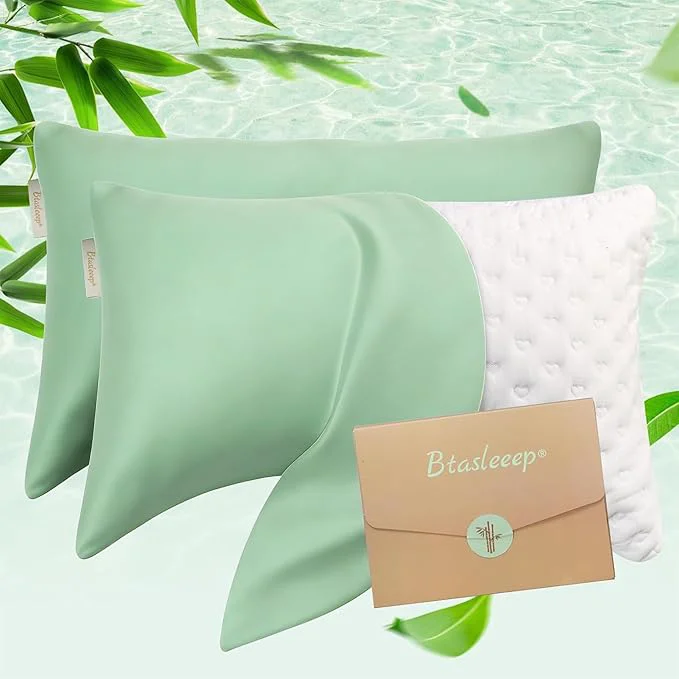 Environmentally Friendly Cooling Curved Pillowcase for Side Sleeper Pillow Authentic