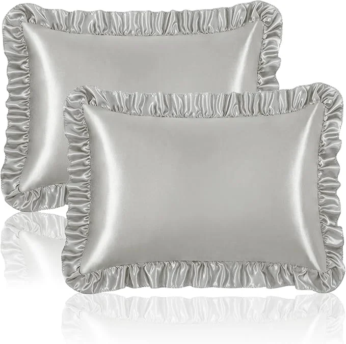 Official Homiest Ruffle Satin Pillowcase Artisan