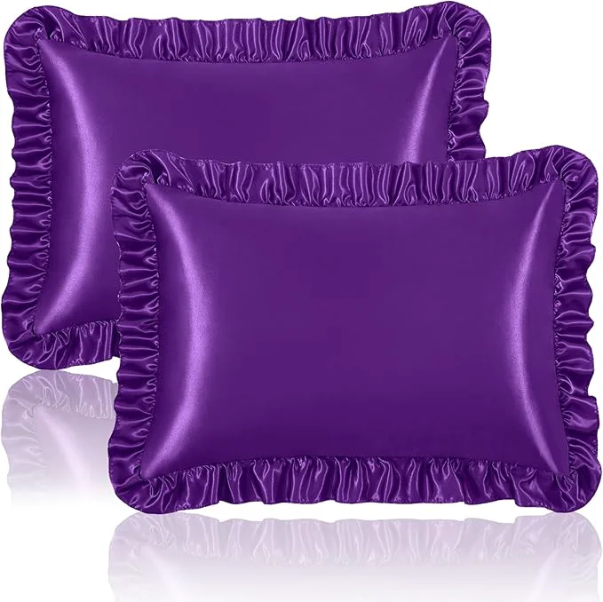 Recyclable Homiest Ruffle Satin Pillowcase Unique