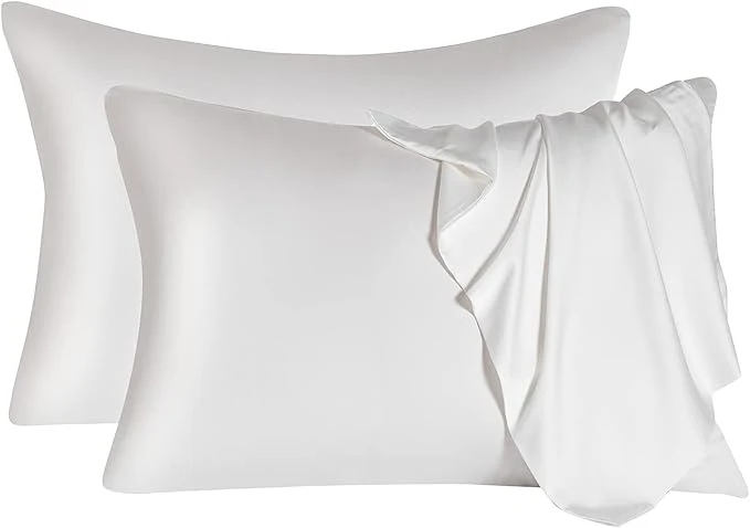 Premium 2 Pcs Mulberry Silk Pillowcase for Hair and Skin Cooling Silk Pillow Case Breathable