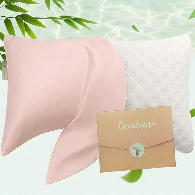 Elite Cooling Curved Pillowcase for Side Sleeper Pillow Organic