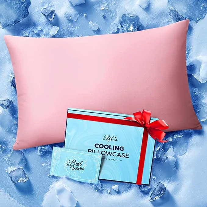 Professional Ice Cooling Pillowcase for Hot Sleepers Instantly Cool Stay Cold All Night Sustainable