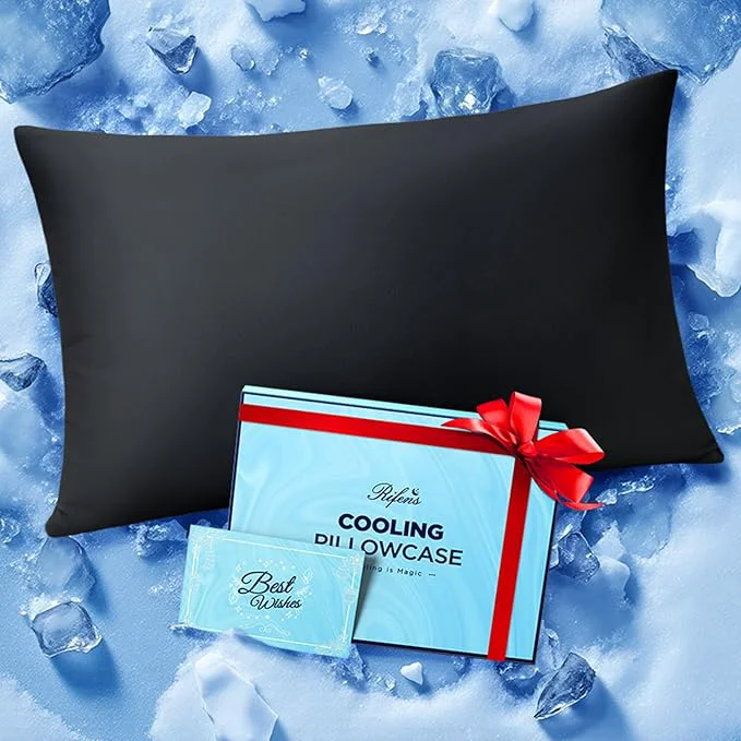 Carefully Designed Ice Cooling Pillowcase for Hot Sleepers Instantly Cool Stays Cold All Night Safe