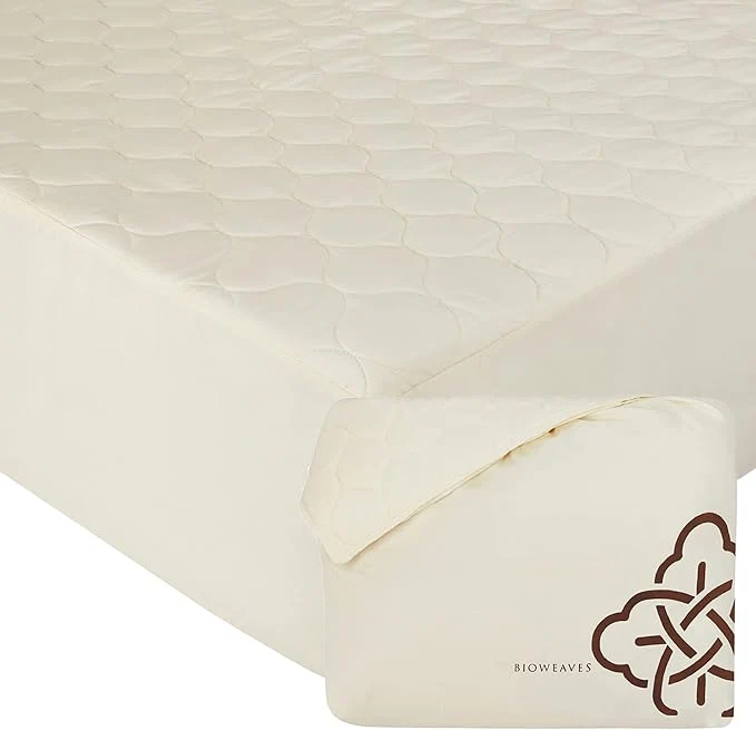 Powerful Bioweaves Organic Cotton Mattress Pad Cover GOTS Cooling Refined