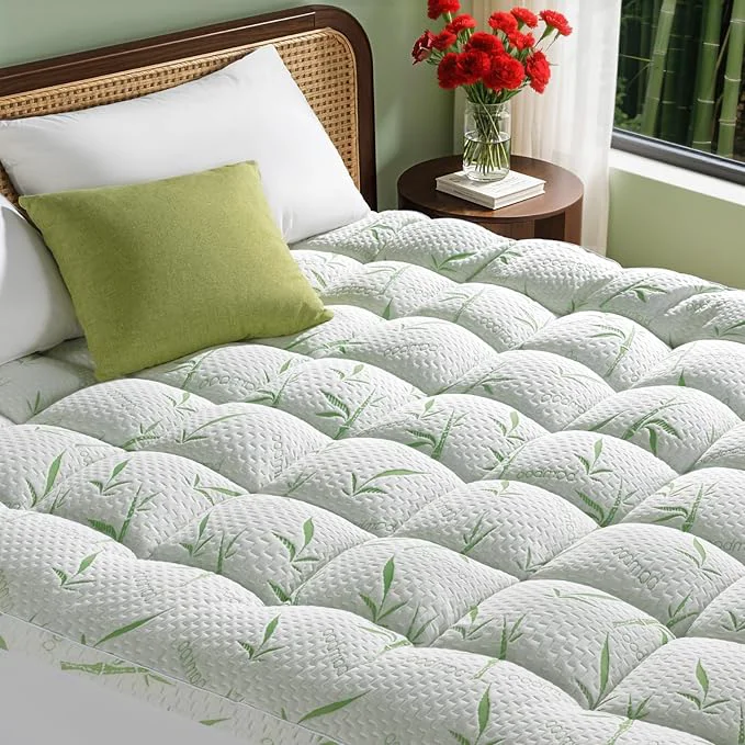 Flexible 3 Inch Mattress Topper Queen Size 1500GSM Down Fill Cooling Extra Smart